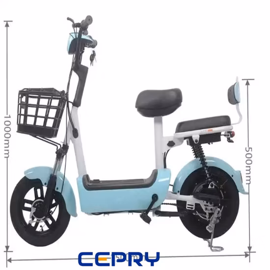 New Design Electric Moped 48V 20A Lithium Battery 14inches City Electricbicycle